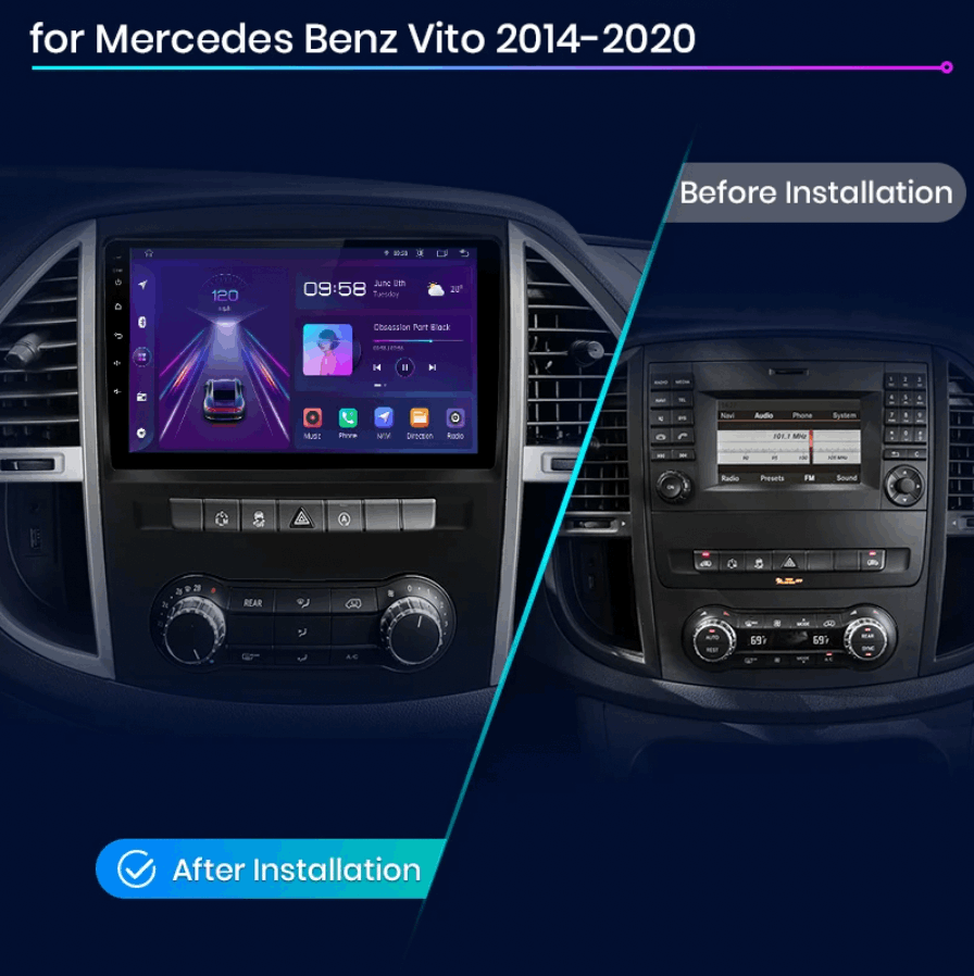 Mercedes Benz Vito | 2014 - 2020 | Android Screen VMS