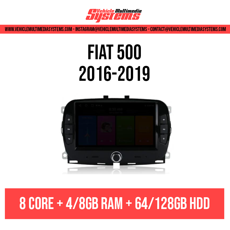 Fiat 500 | 2016-2019 | Android Screen