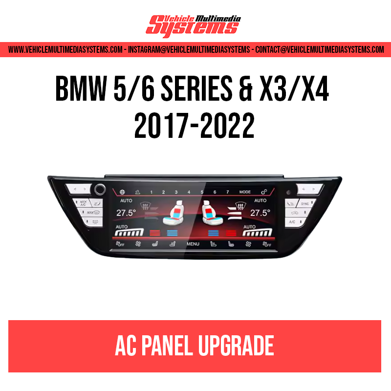 BMW 5 Series/6 Series GT/ X3 & 4 | 2017-2022 | AC Panel
