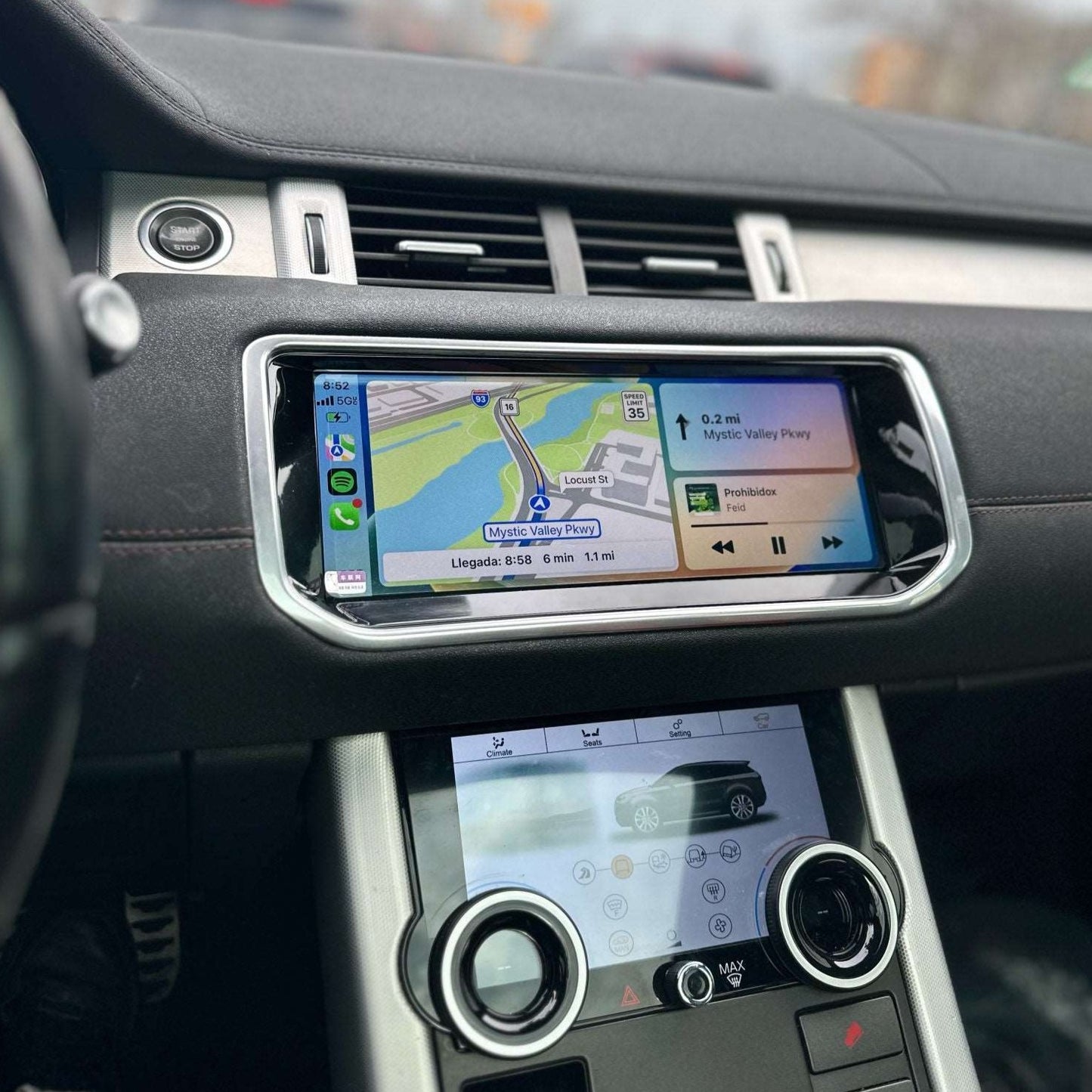 Land Rover Range Rover Evoque | 2012-2018 | Android Screen + AC Panel VMS