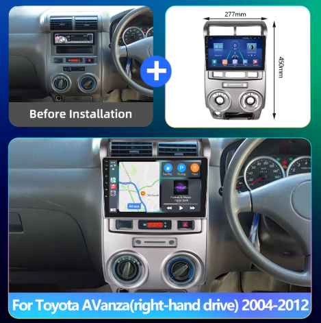 Toyota Avanza RHD | 2004-2012 | Android Screen