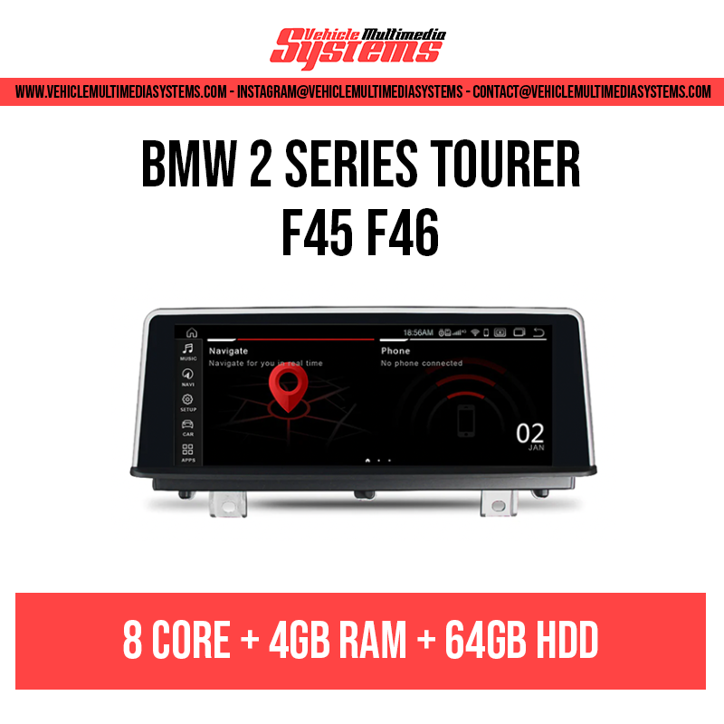 BMW Serie 2 Tourer | F45 F46 | Pantalla Android | NBT, EVO