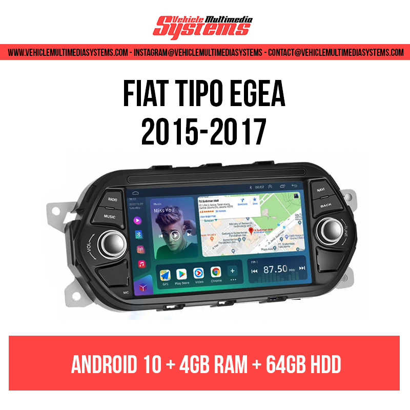 Telecamera Retromarcia AHD 720P Per Fiat Tipo/Egea 2015-2019, Angolo 170°, Impermeabile, Facile Installazione