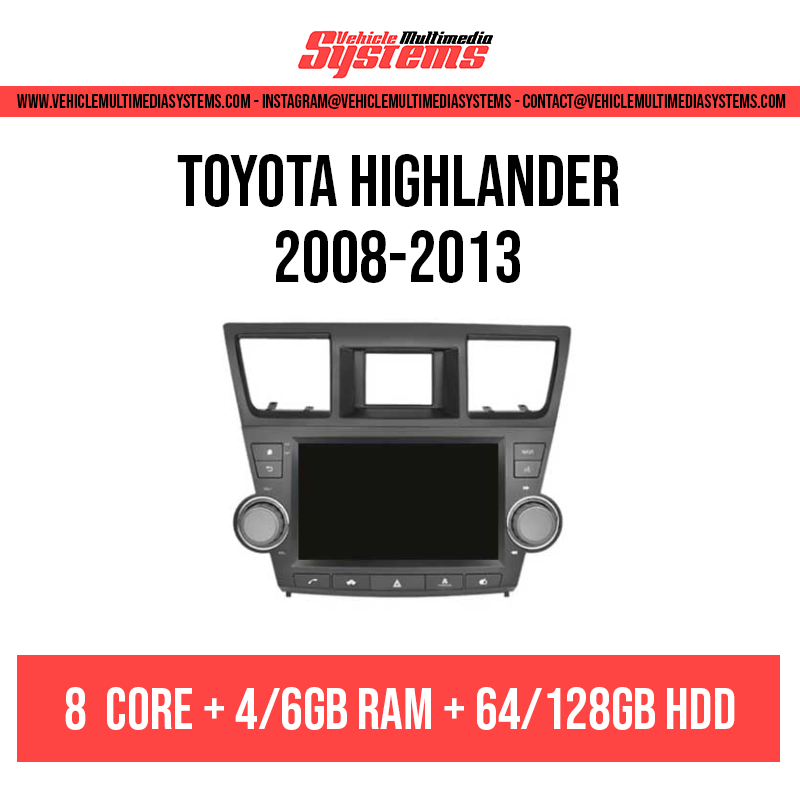 Toyota Highlander | 2008-2013 | Pantalla Android