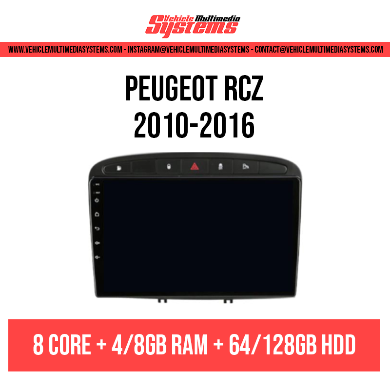 Peugeot RCZ | 2010-2016 | Android Screen