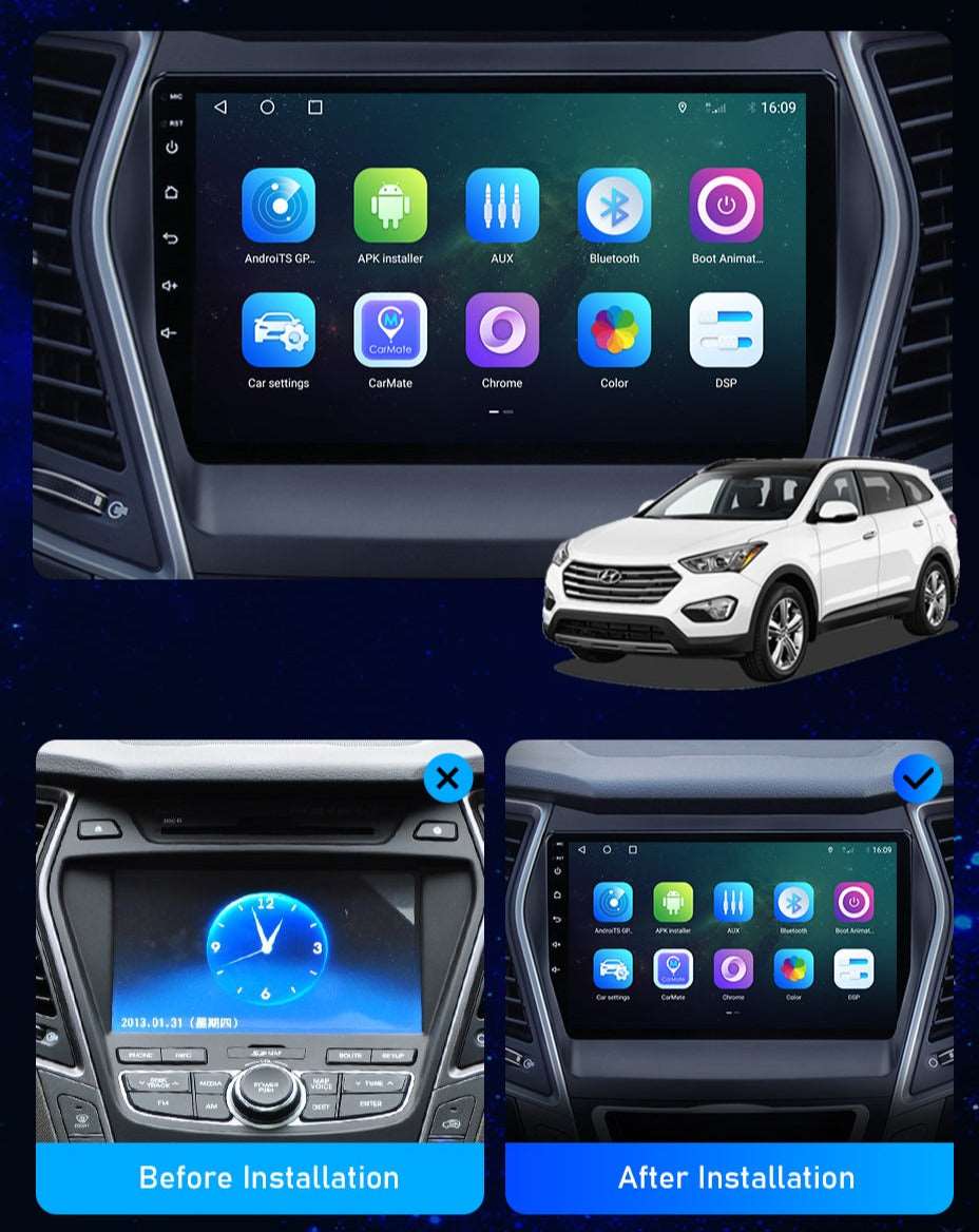 Hyundai Santa Fe | 2013-2017 | Android Screen VMS