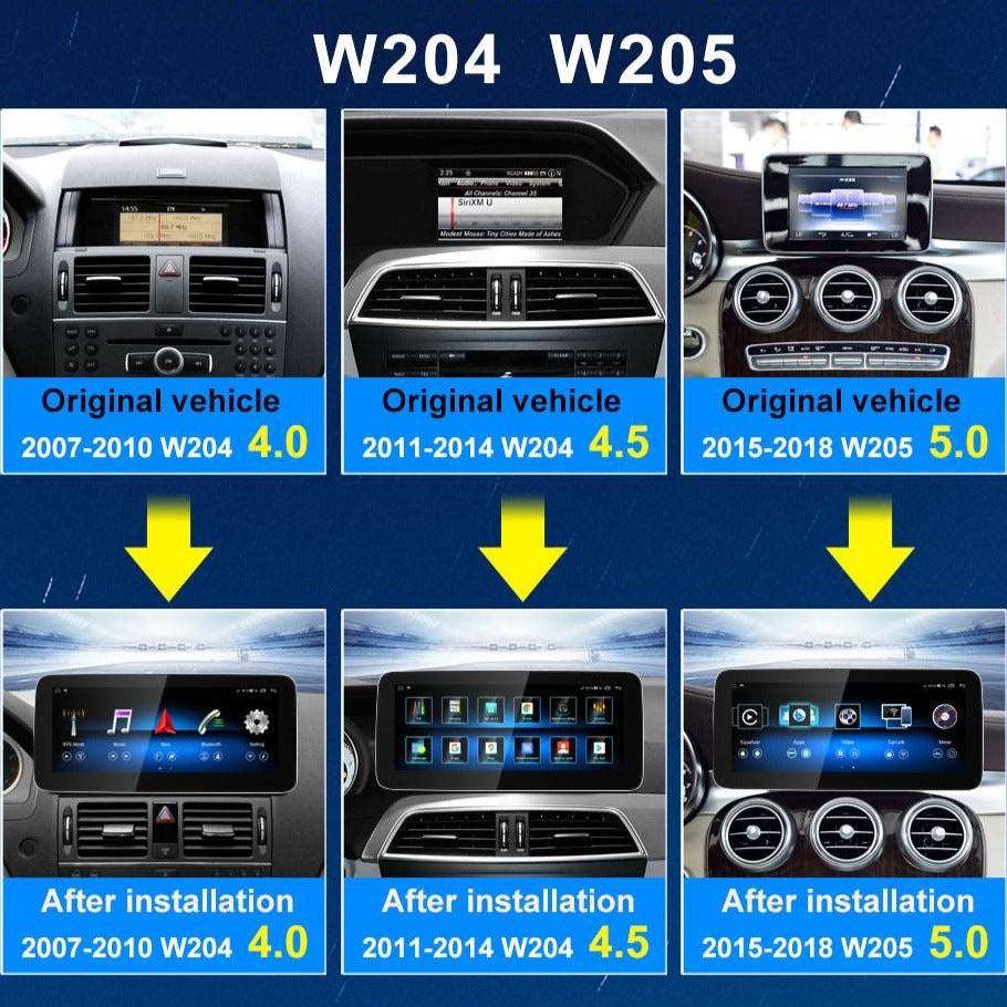 Mercedes-Benz Clase C | 2015-2018 | Pantalla Android