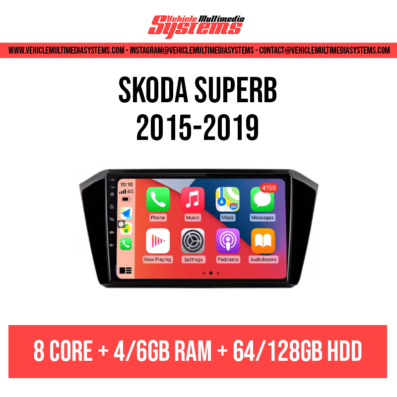 Skoda Superb | 2015-2019 | Android Screen