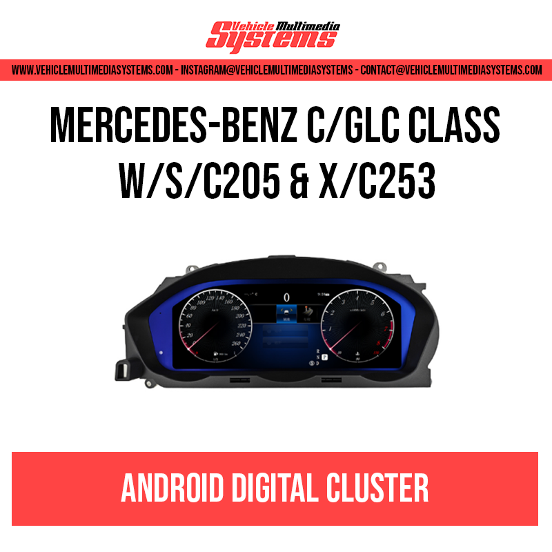 Mercedes Benz C/GLC Class | W/S/C205 & X/C253 | Digital Cluster