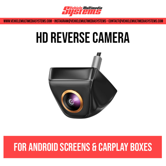 HD Reverse Camera | For All Cars with Android Screens & Carplay Boxes Vehicle Multimedia Systems