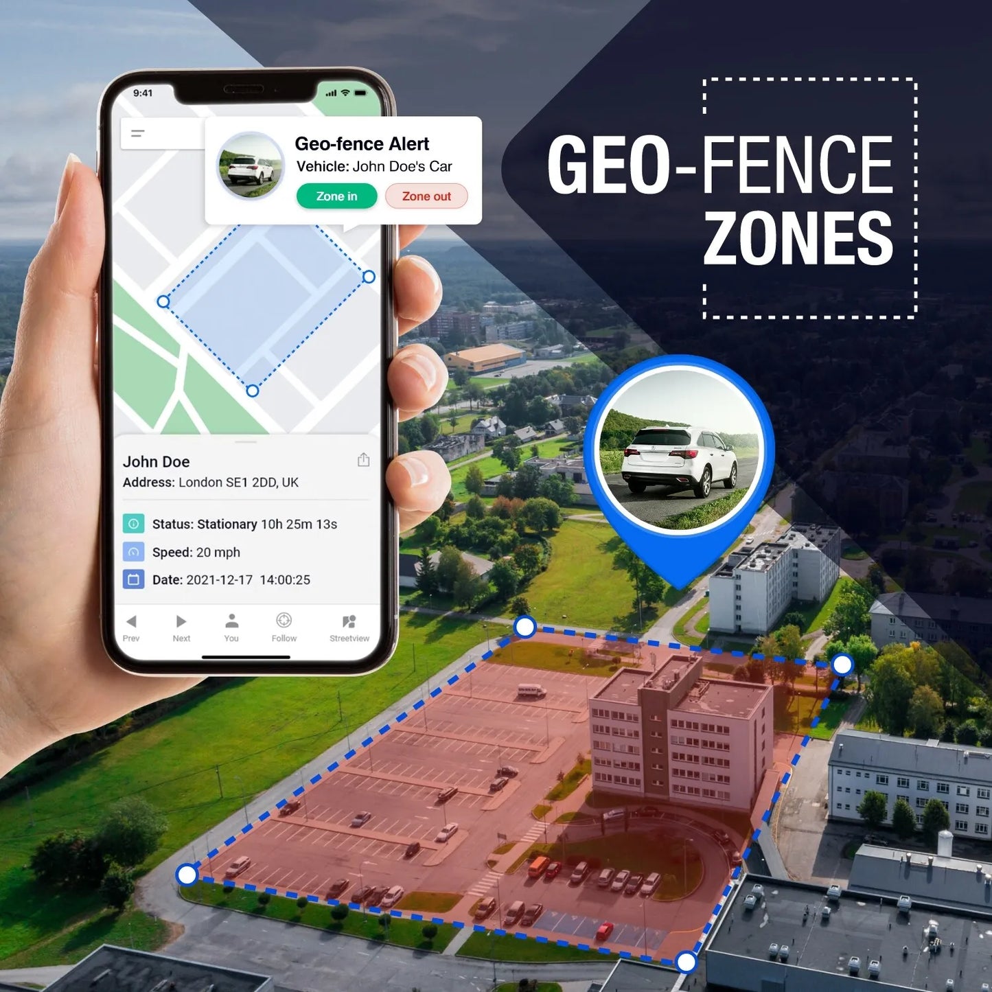 Rastreador de vehículos GPS