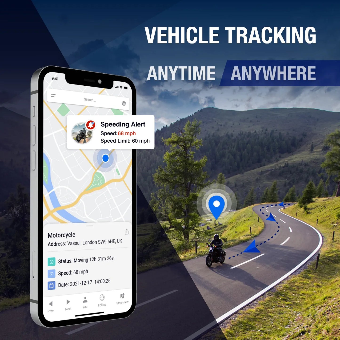 Rastreador de vehículos GPS