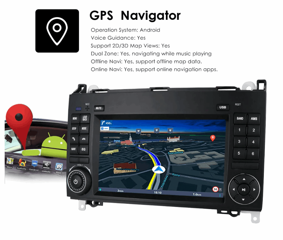 Mercedes Sprinter Van | 2010-2016 | Android Screen