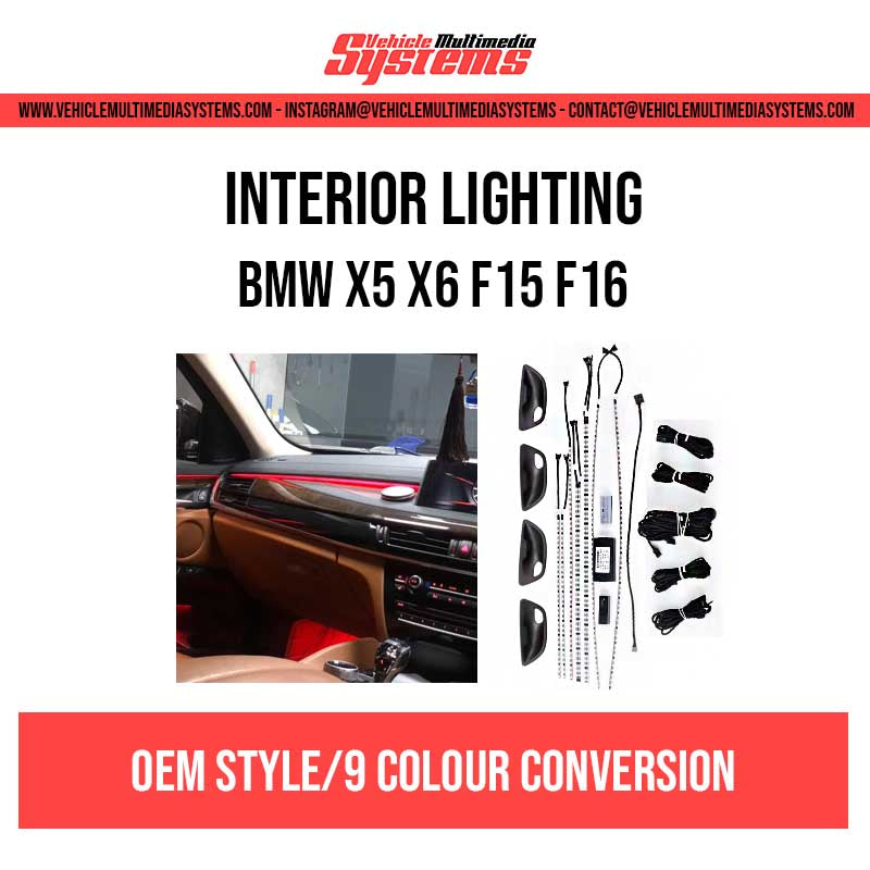 BMW X5 X6 | F15 F16 | Estilo OEM | Kit de luz ambiental