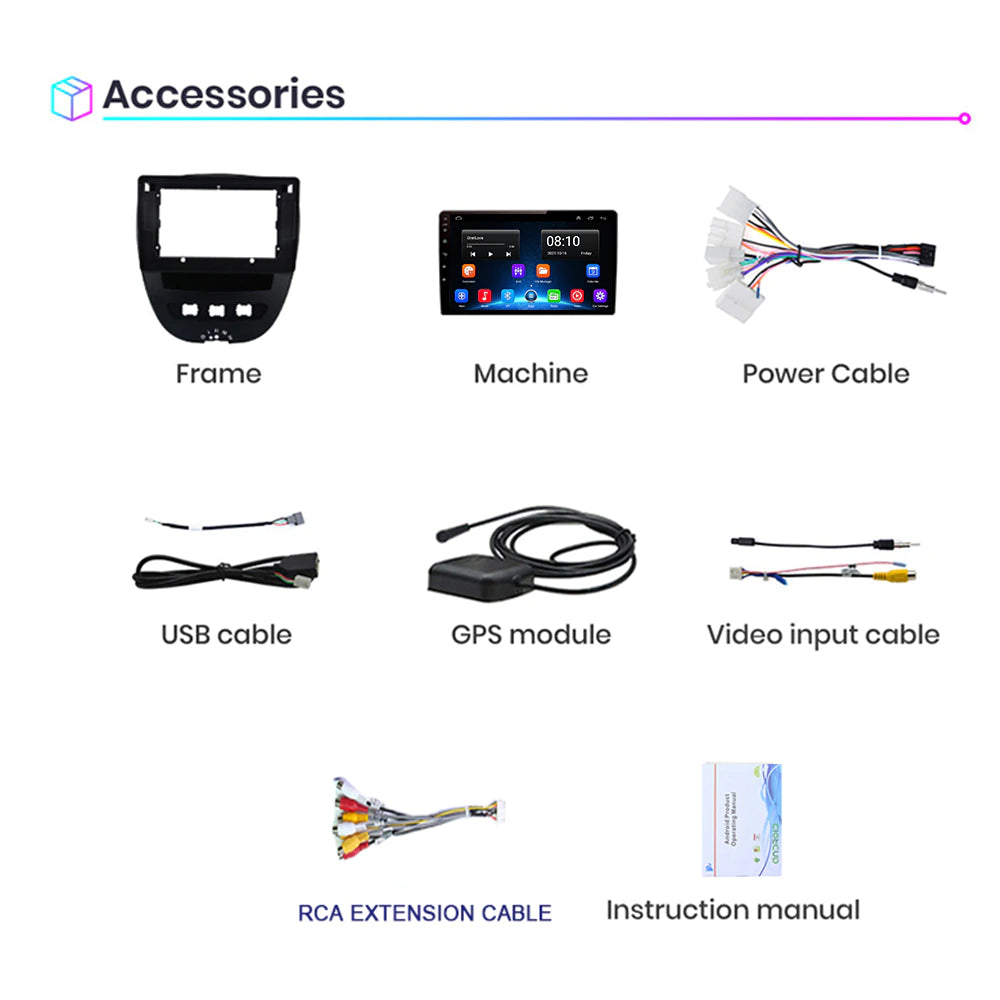 Peugeot 107 | 2005-2014 | Android Screen VMS