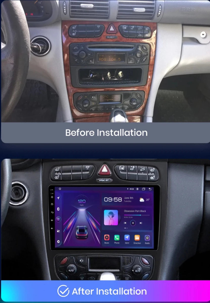 Mercedes-Benz CLK-Class | 2002-2005 | Android Screen VMS