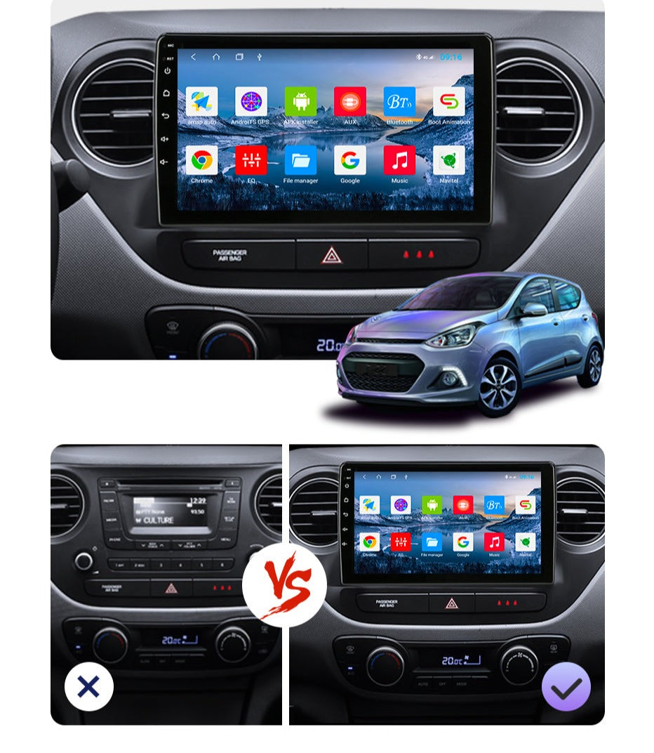 Hyundai i10 | 2013-2016 | Android Screen VMS
