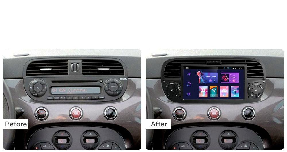 Fiat 500 | 2007-2015 | Android Screen VMS