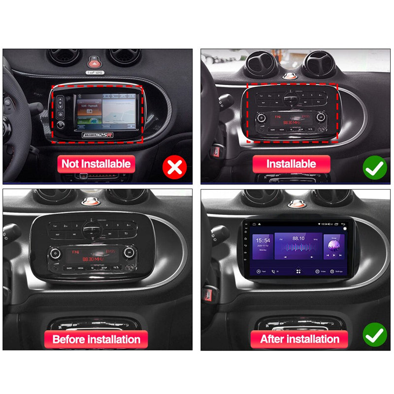 Smart Fortwo | 2014-2020 | Android Screen VMS