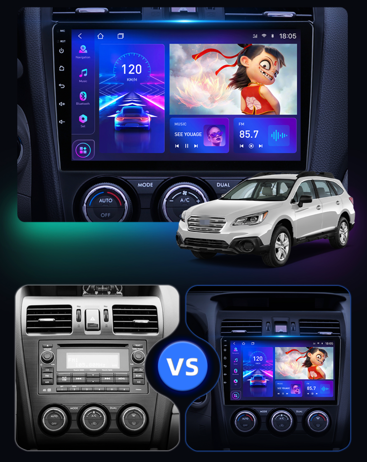 Subaru XV | 2012-2017 | Android Screen VMS