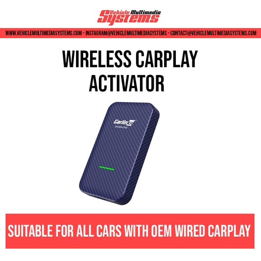 Wireless CarPlay and Android Auto activator dongle for OEM infotainment systems – plug-and-play adapter for cable-free smartphone connection