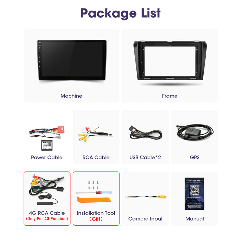 Mazda 3 | 2004-2009 | Android Screen VMS