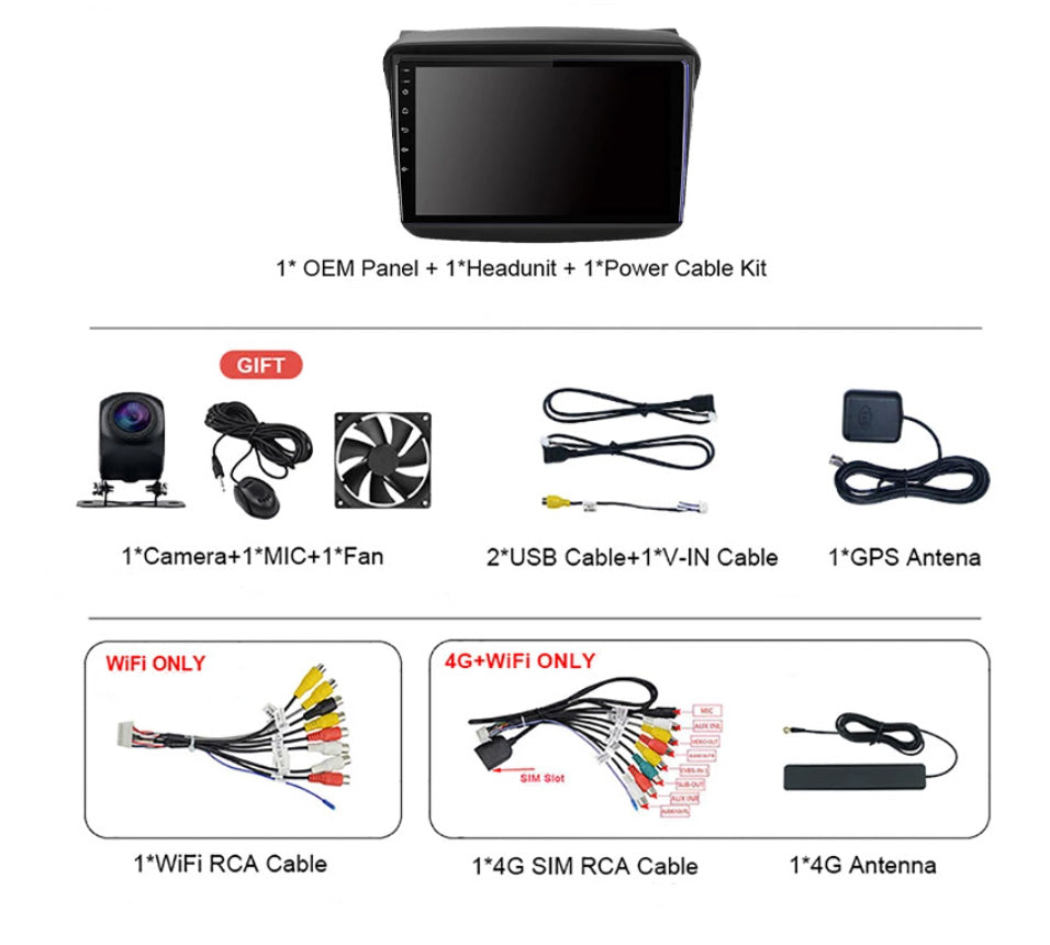 Mitsubishi L200 | 2006-2015 | Android Screen VMS