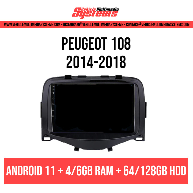 Peugeot 108 | 2014-2018 | Android Screen VMS