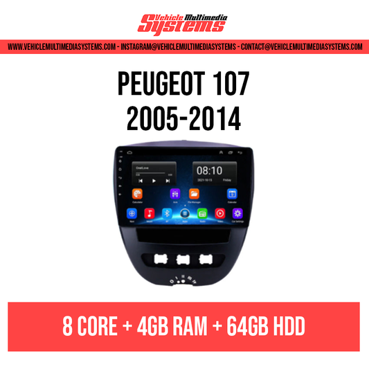 Peugeot 107 | 2005-2014 | Pantalla Android