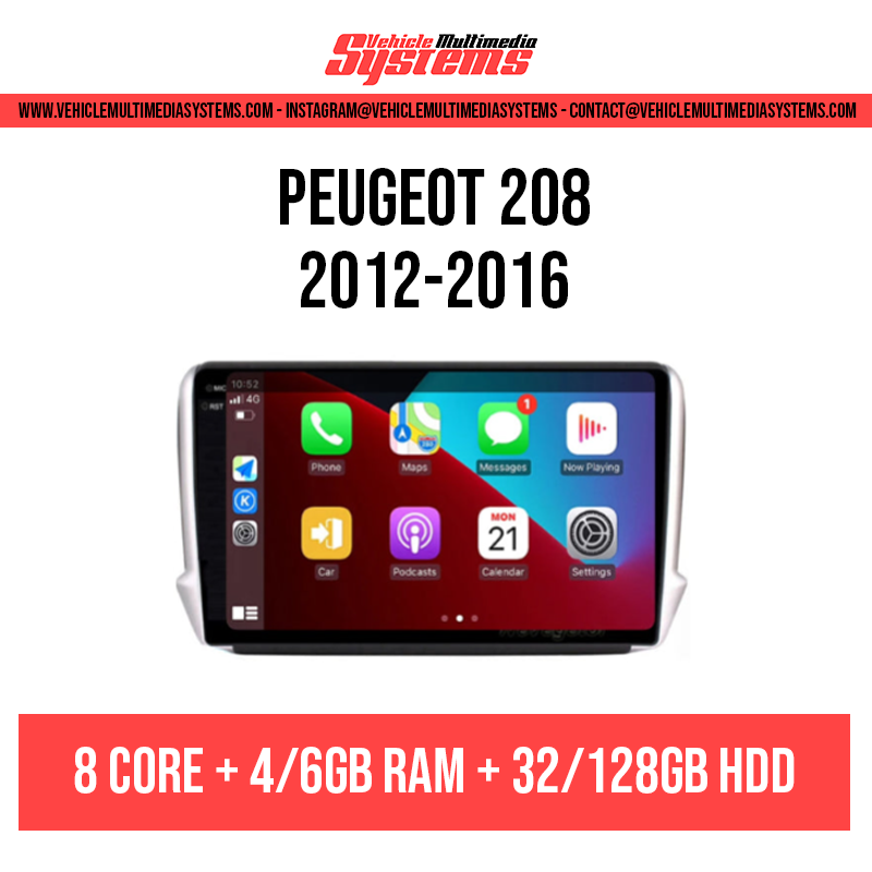 Peugeot 208 | 2012-2016 | Android Screen