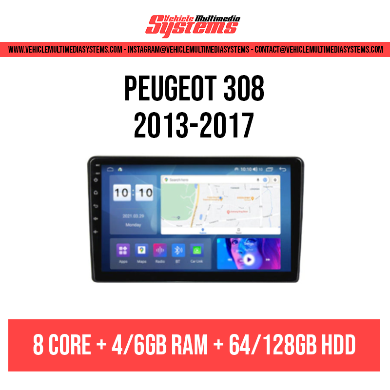 Peugeot 308 | 2013-2017 | Android Screen