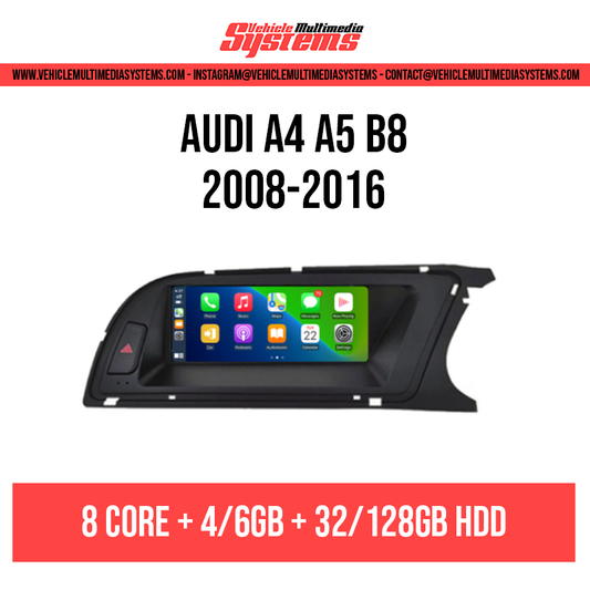 Audi A4 A5 B8 | 2008-2016 | Pantalla Android | Estilo empotrado