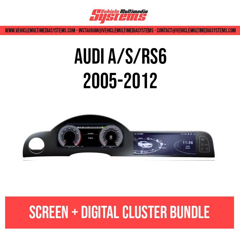 Audi A/S/RS6 | 2005-2012 | Digital Cluster + Android Screen Bundle