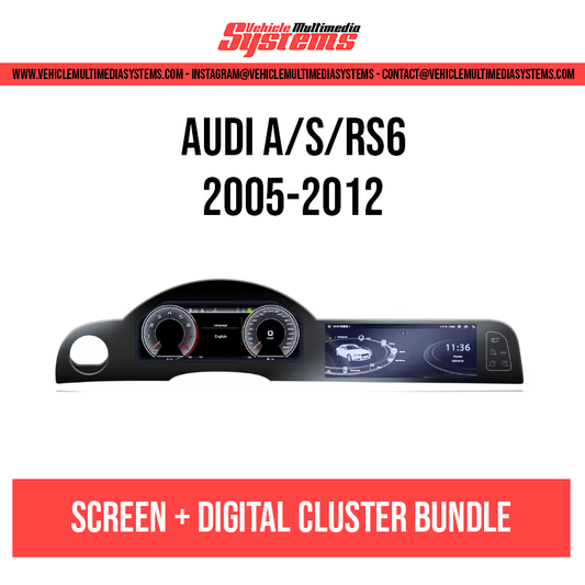 Audi A/S/RS6 | 2005-2012 | Digital Cluster + Android Screen Bundle