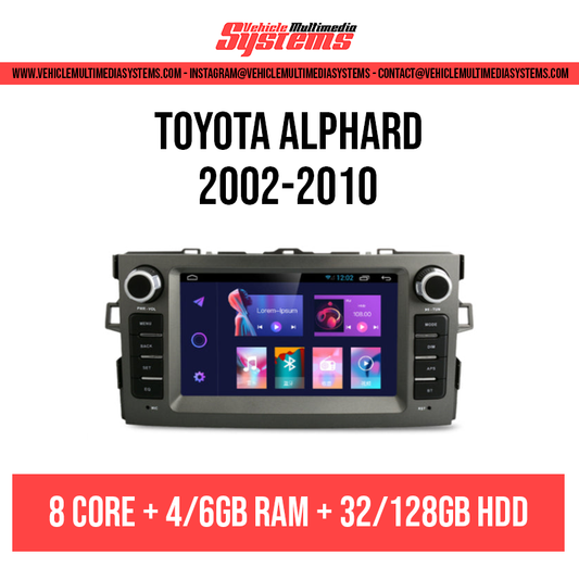 Toyota Alphard | 2002-2010 | Pantalla Android