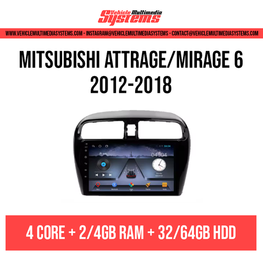 Mitsubishi Attrage/Mirage 6 | 2012-2018 | Android Screen