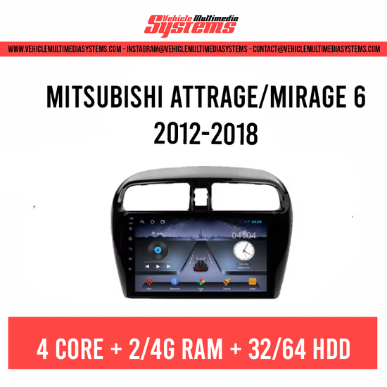 Mitsubishi Attrage/Mirage 6 | 2012-2018 | Android Screen– Vehicle ...