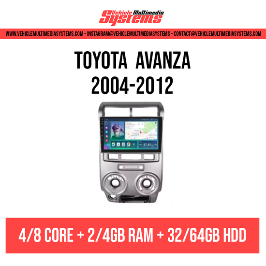 Toyota Avanza RHD | 2004-2012 | Android Screen– Vehicle Multimedia Systems
