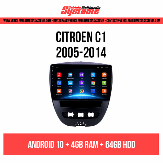 Citroen C1 | 2005-2014 | Android Screen VMS