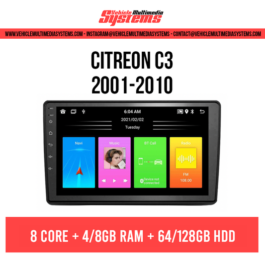 Citroen C3 | 2001-2010 | Android Screen