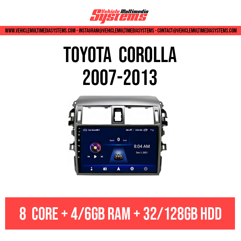 Toyota Corolla | 2007-2013 | Android Screen
