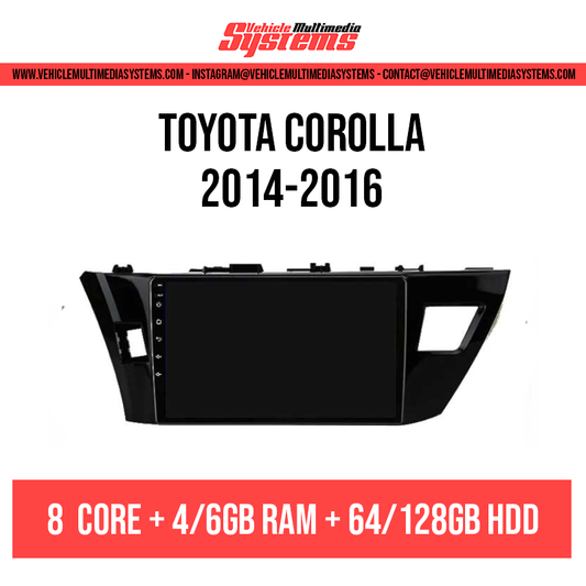 Toyota Corolla | 2014-2016 | Android Screen