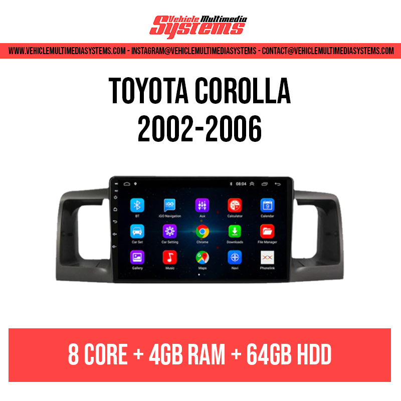 Toyota Corolla | 2002-2006 | Pantalla Android
