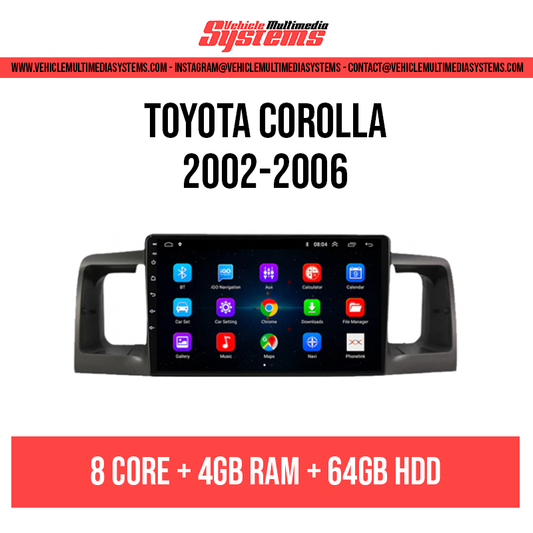 Toyota Corolla | 2002-2006 | Pantalla Android