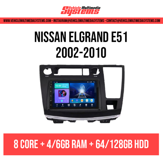 Nissan Elgrand E51 | 2002-2010 | Pantalla de Android
