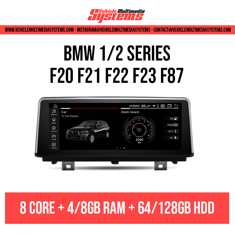 BMW 1 Series 2 Series | F20 F21 F22 F23 F87 | Android Screen | CIC, NBT, EVO