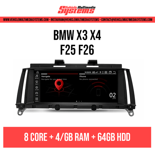 BMW X3 X4 | F25 F26 | Pantalla Android | CIC, NBT, EVO