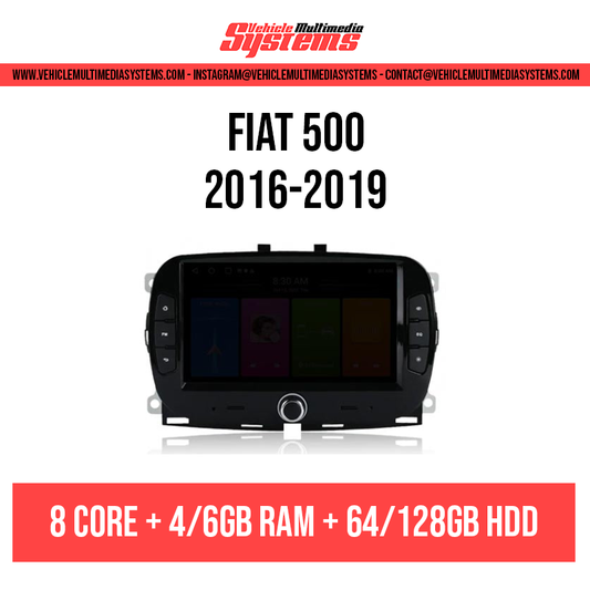 Fiat 500 | 2016-2019 | Android Screen