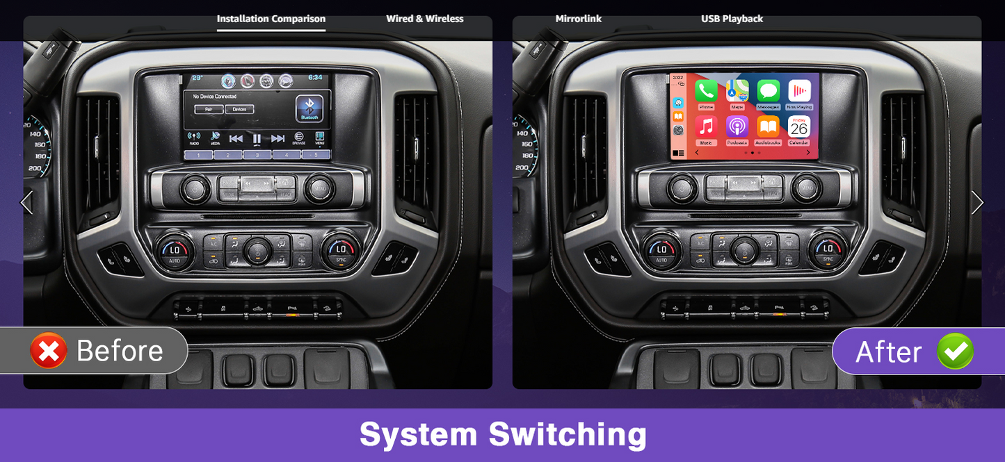 General Motors | Wireless Carplay Box | For Cadillac, Chevrolet, GMC and Buick