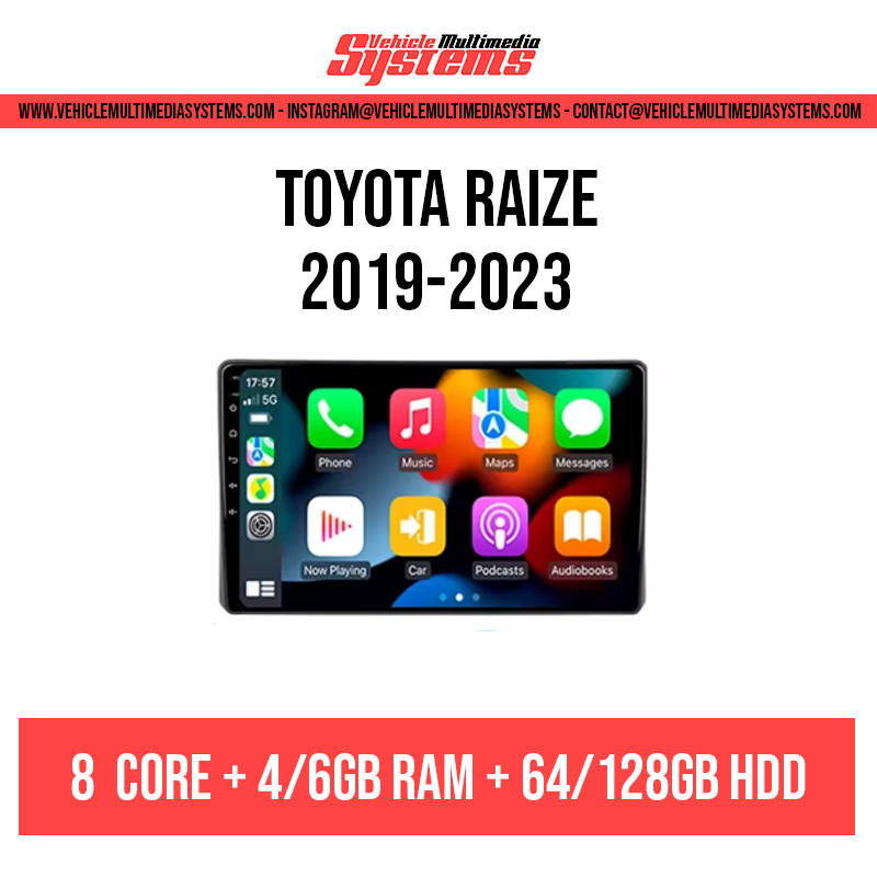 Toyota Raize | 2019-2023 | Android Screen